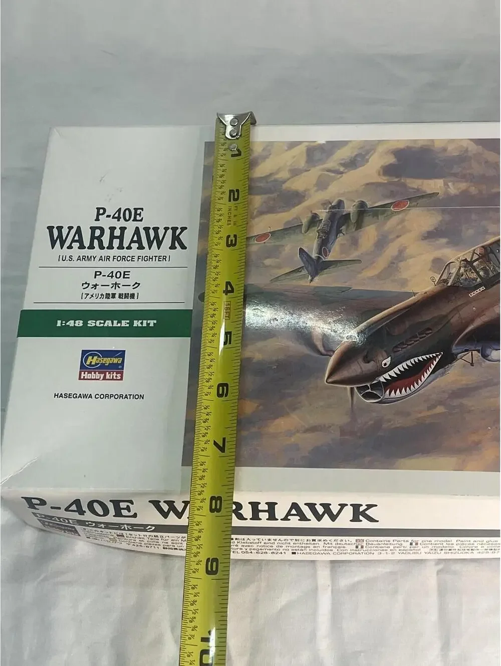 Hasegawa P-40E Warhawk 1:48 Airplane Model Kit Unpainted Unassembled Plastic
